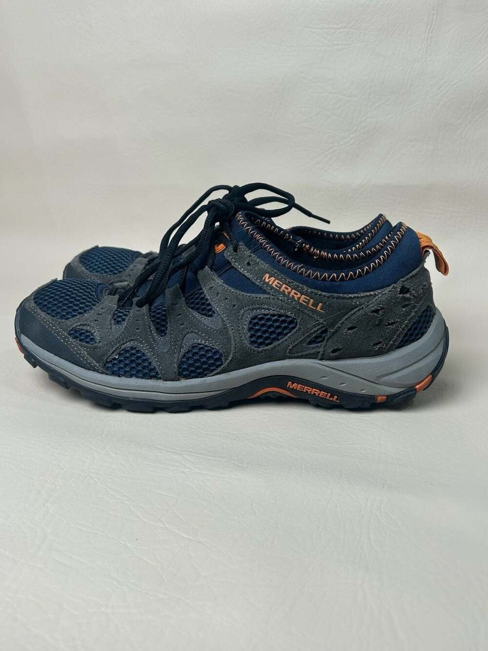 Merrell Men's J096833 Air Cushion Hiking Shoes Granite/Russet Orange Size 9.5